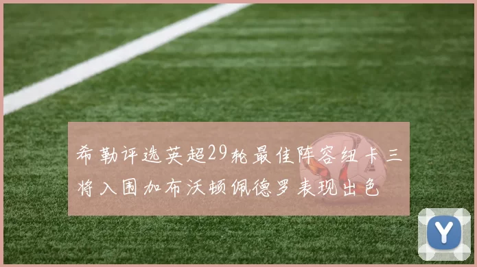 希勒评选英超29轮最佳阵容纽卡三将入围加布沃顿佩德罗表现出色
